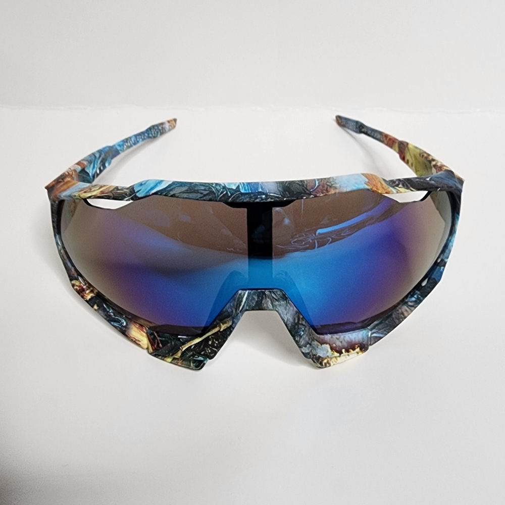 All-Season Wrap Sunglasses | Mirrored Lenses | Vented - Picture 2 of 7